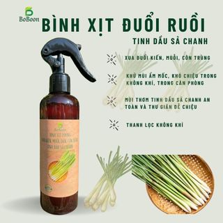 Bình xịt đuổi ruồi từ tinh dầu sả chanh Boboon 250ml