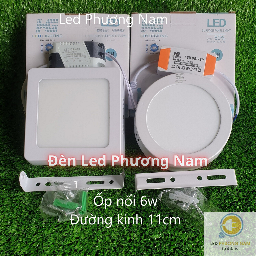 Đèn led ốp trần 6w siêu sáng [ Ốp Nổi ]