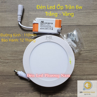 Đèn led ốp trần 6w siêu sáng [ Ốp Nổi ]