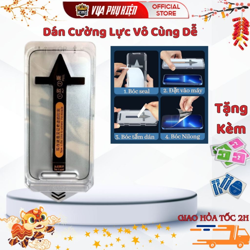 Kính cường lực iphone rút bụi chống nhìn trộm, trong MKING 11Promax 12 Pro 13 14 Plus 15 Promax 16 Pro max 17Promax Air