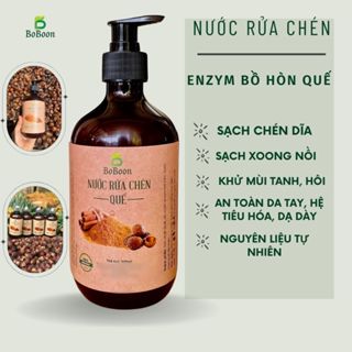  Nước rửa chén enzym hữu cơ organic  bồ hòn Quế Boboon 