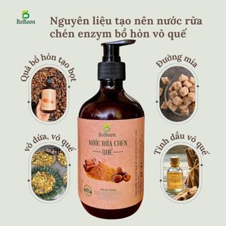 Nước rửa chén enzym hữu cơ organic  bồ hòn Quế Boboon