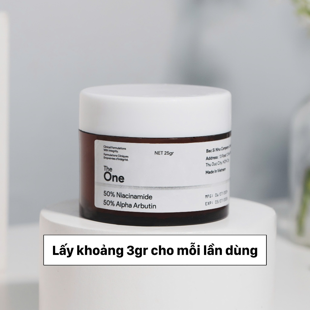 Bột Niacinamide + Anpha Arbutin Hỗ Trợ Làm Trắng Da 25gr