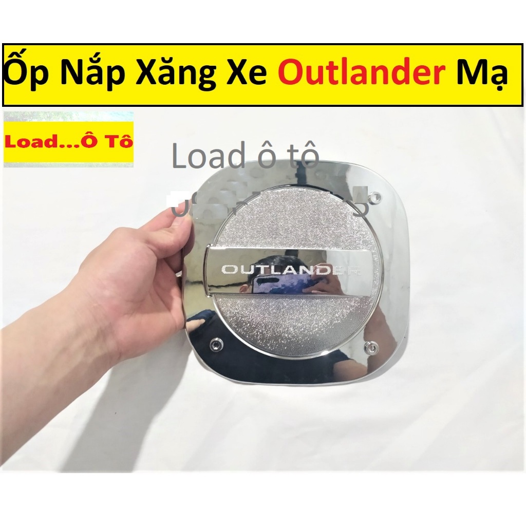 Ốp Nắp Bình Xăng Xe Mitsubishi Outlander 2025-2018 Nhựa ABS Mạ Crom Sáng Bóng
