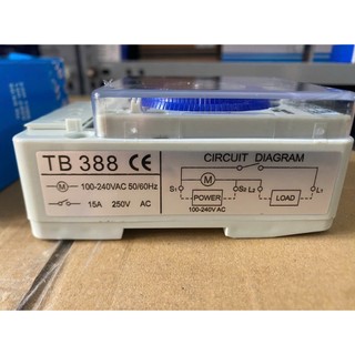 Đồng hồ hẹn giờ cơ Timer hẹn giờ TB388N  - Công Tắc Hẹn Giờ Cơ Timer 24H