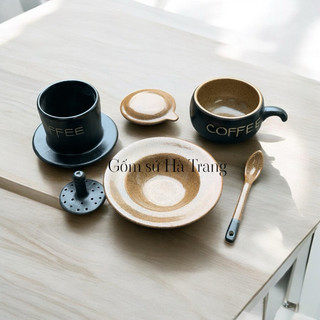 Combo bộ phin pha cafe kèm muỗng sứ