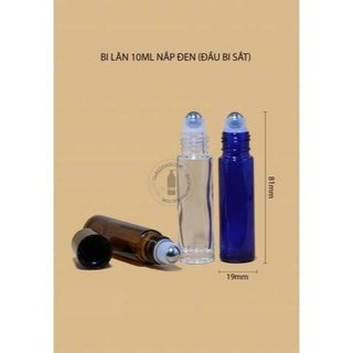 VỎ CHAI BI LĂN THUỶ TINH ĐỰNG TINH DẦU BI NHỰA