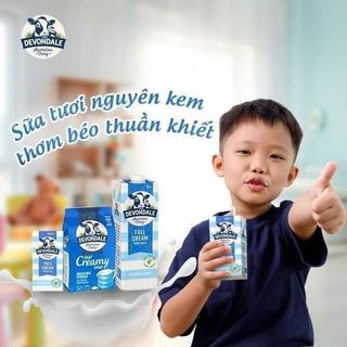 Nguyên Thùng Sữa Tươi Devondale Full Cream Cho bé (thùng 24 hộp 200ml)