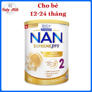 [Date 11.2026] Sữa bột Thuỵ Sĩ Nan Supreme Pro số 2 Lon 800g