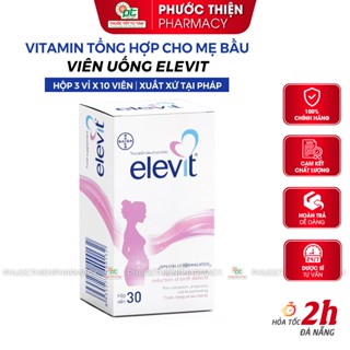 Elevit Bầu chính hãng vitamin tổng hợp cho bà bầu, bổ bầu vitamin bầu elevit bayer Hộp 30 Viên