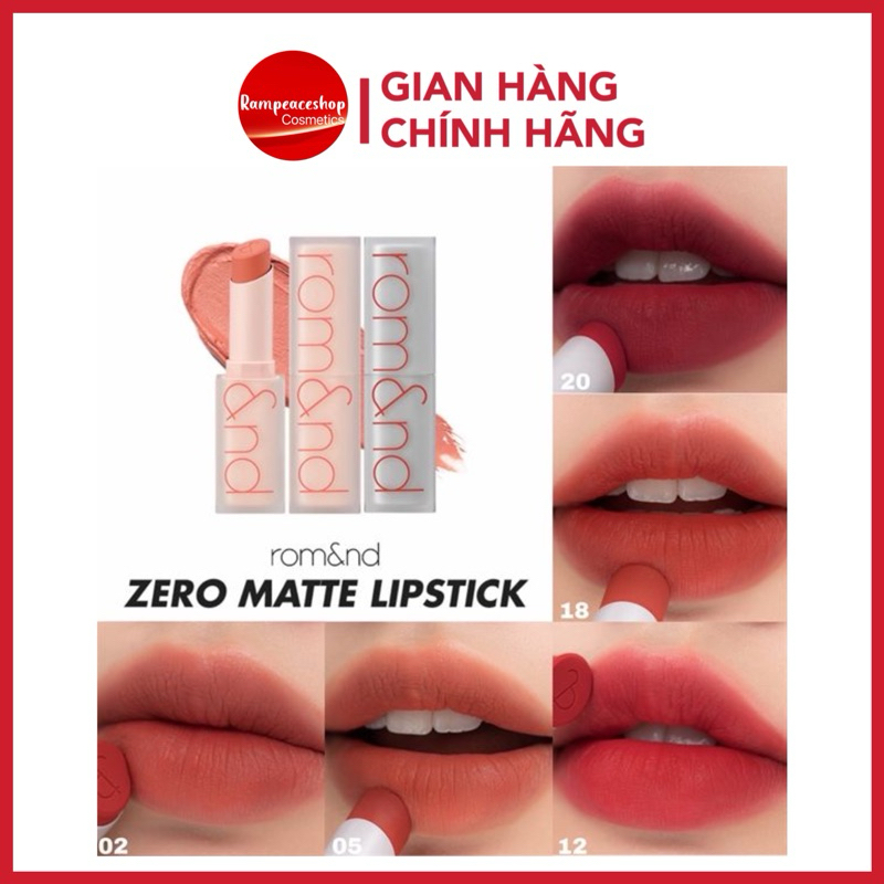 Son Thỏi Romand Zero Matte Lipstick