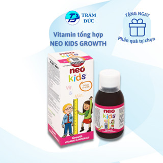 Siro ăn ngon Neo Kids Growth - 19 Vitamin, khoáng chất giúp bé yêu đủ chất cao lớn mỗi ngày 150ml
