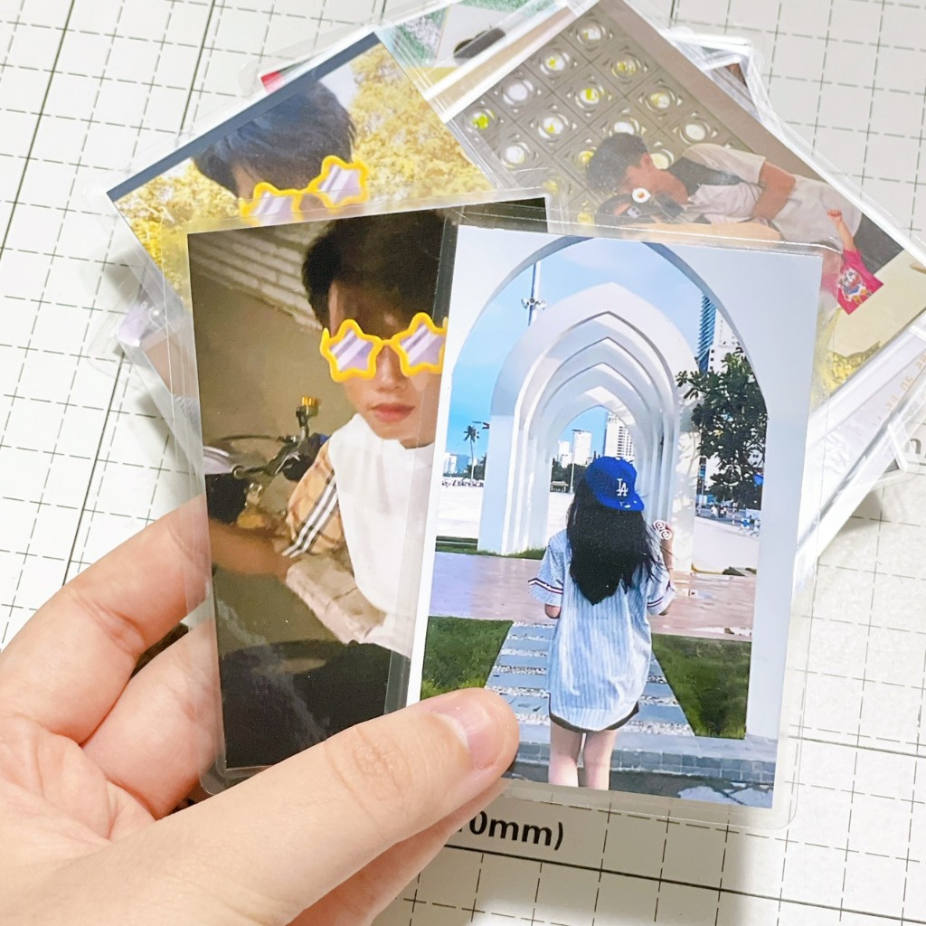 in ảnh ép nhựa plastic 9x6 theo yêu cầu 1 set 9 ảnh