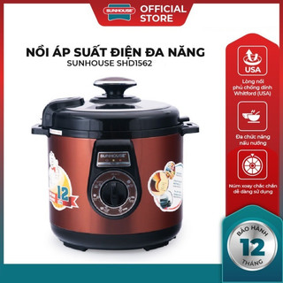 Nồi áp suất điện đa năng 6L SUNHOUSE SHD1562 - 1000W Bảo Hành Chính Hãng 12 Tháng 