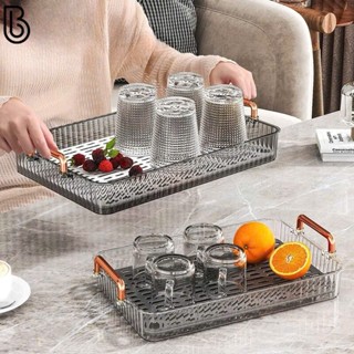 Khay úp cốc ly, khay trà bằng nhựa 2 lớp chịu nhiệt vệ sinh dễ dàng sử dụng phòng khách sang trọng