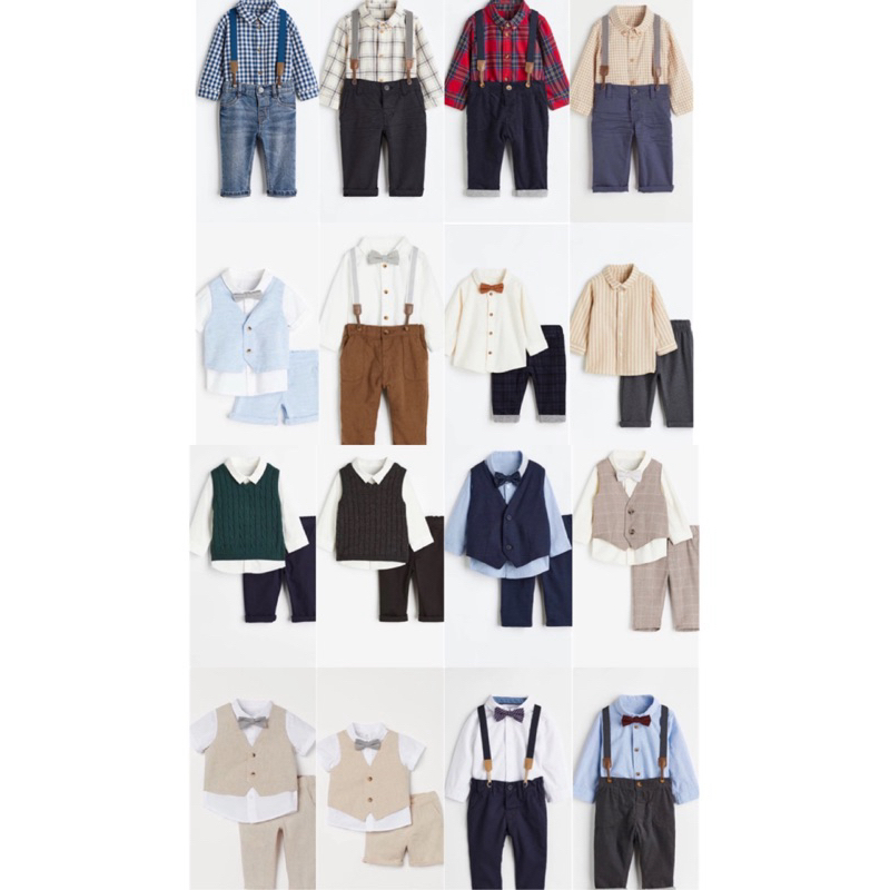 Bộ công tử HM AUTH US UK JP săn sale 60% cho bé trai(4m-4y)