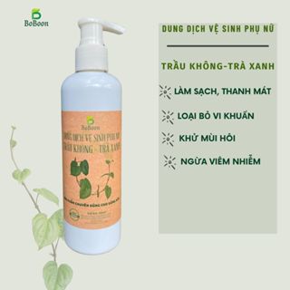 Dung dịch vệ sinh phụ nữ lá trầu không trà xanh Boboon  giảm nấm ngứa phụ khoa