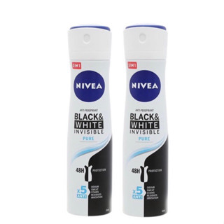 COMBO 2 CHAI XỊT KHỬ MÙI TOÀN THÂN NIVEA NỮ CHỐNG Ố VÀNG BLACK&WHITE 150ml-THÁI LAN