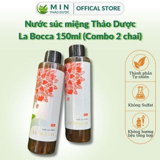  Nước súc miệng La Bocca -Combo 2 chai 150ml - chiết xuất thảo dược sạch mảng bám khử mùi - SML02 