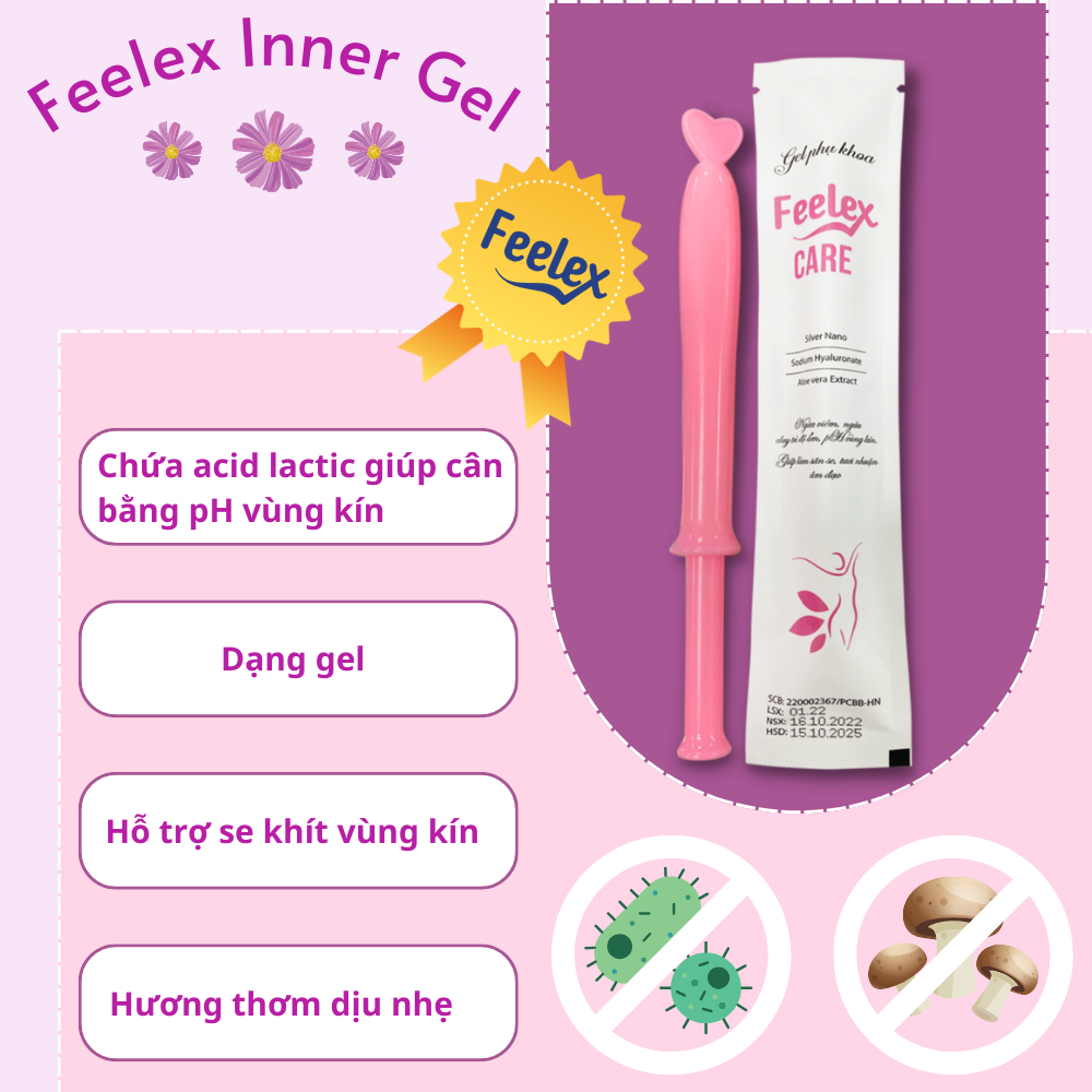 Hộp 06 chiếc đũa thần inner Feelex Care, vệ sinh vùng kín phụ nữ toàn diện, an toàn, tiện lợi