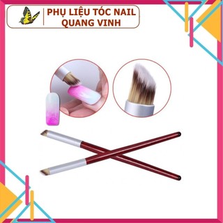 Cọ ombre cán gỗ đầu xéo