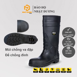 Ủng bảo hộ Jogger Hercules S5 đế thép mũi thép chống thấm nước chống trơn trượt dùng lao động ở công trình, nông nghiệp
