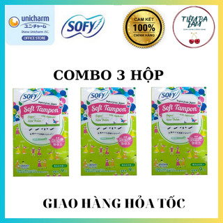 Băng vệ sinh SOFY TAMPON - gói 9 cái-combo 3 gói