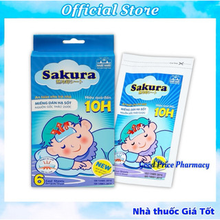  Miếng Dán Hạ Sốt SAKURA Cho Bé Nguồn Gốc Thảo Dược 
