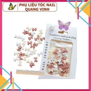 Charm nơ nail cao cấp, charm nơ gắn móng