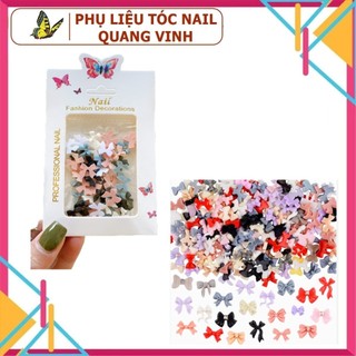 Charm nơ nail cao cấp, charm nơ gắn móng