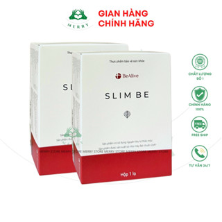 Giảm Cân SLIM BE (COMBO 2 HỘP) của BEALIVE Chính Hãng MERRY STORE Slimbe Giúp Giảm 3-7 Kg Sau 30 Ngày