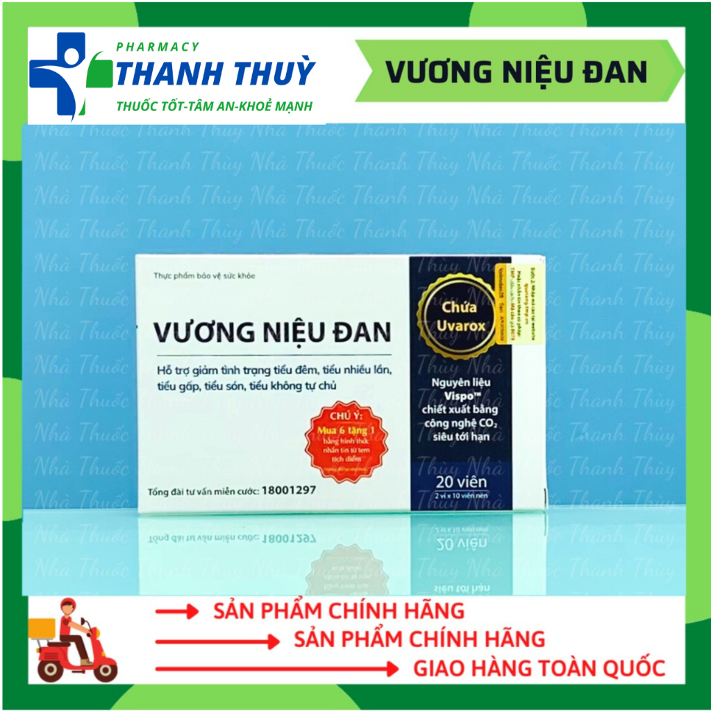 VƯƠNG NIỆU ĐAN, Giúp Giảm Tình Trạng Tiểu Đêm, Tiểu Nhiều Lần, Tiểu Són, Tiểu Không Tự Chủ
