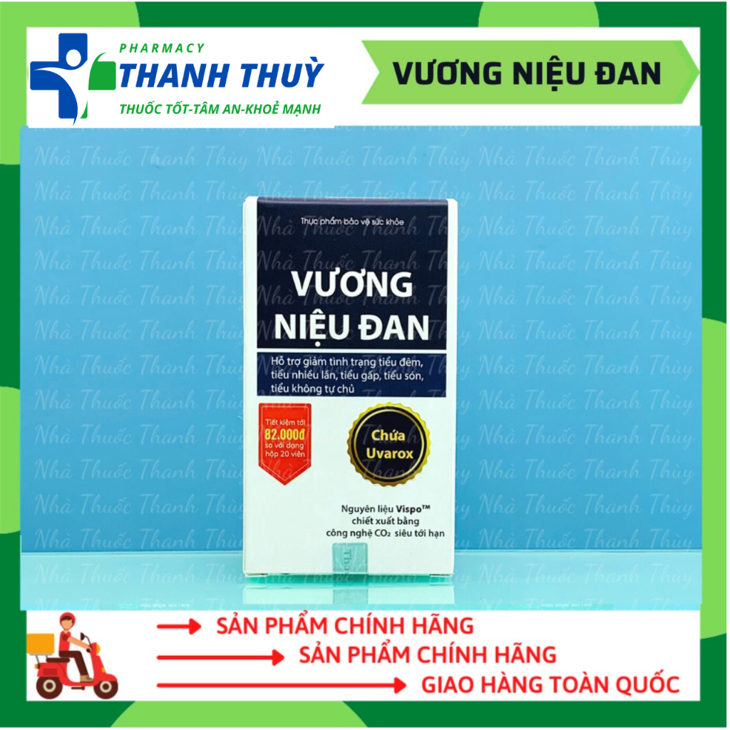 VƯƠNG NIỆU ĐAN, Giúp Giảm Tình Trạng Tiểu Đêm, Tiểu Nhiều Lần, Tiểu Són, Tiểu Không Tự Chủ