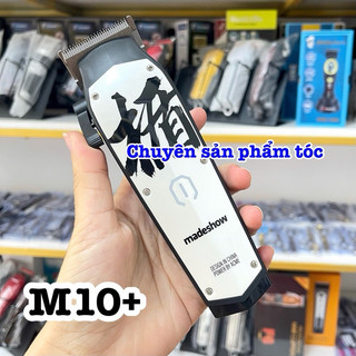 ✅Madeshow Tông Đơ Cắt Tóc Cao Cấp M10+ - Pin 2600mAh, Lưỡi Titanium Siêu Mỏng, Thân Thép Cao Cấp, Kích Thước 16.6x4x3cm