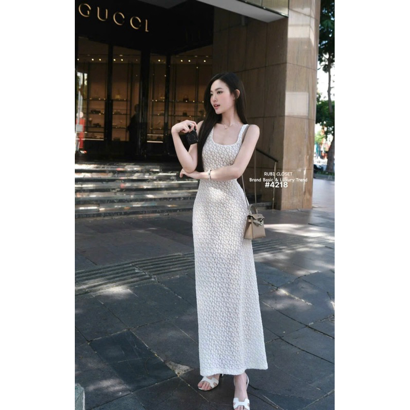 ĐẦM REN HOA MIDI 2S