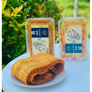 Combo 2 Hộp Mực Cán Tẩm Gia Vị 150Gr và Mực Xé Sốt Bơ Tỏi 150Gr Đặc Sản Nha Trang Phương Anh