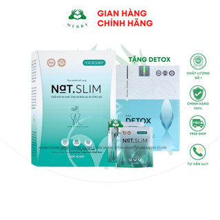 Giảm Cân NAT SLIM Chính Hãng Vicicorp MERRY STORE Giúp Giảm Cân An Toàn Hiệu Qủa giảm 2-3 Kg Sau 15 Ngày Sử Dụng