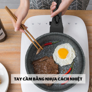 CHẢO BẾP GA, CHẢO CHỐNG DÍNH SIÊU BỀN ĐÁ SUNHOUSE, KHÔNG DÙNG CHO BẾP TỪ