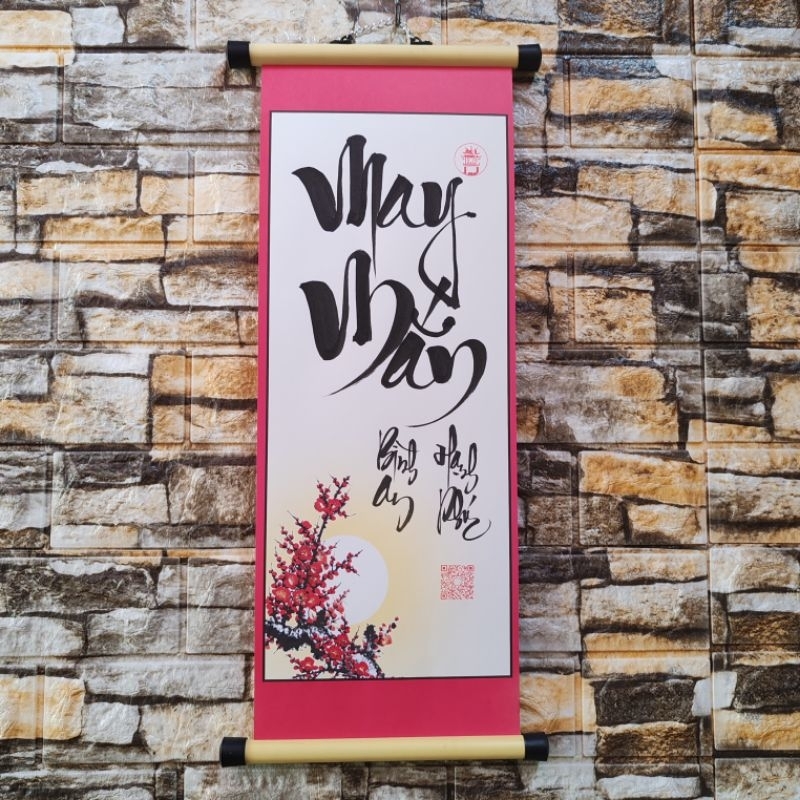 Thư pháp chữ May Mắn
