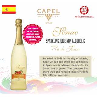 [ĐỦ VỊ] Nước Trái Cây Lên Men Có Ga Không Cồn Senac Reserva - Tây Ban Nha 750ml