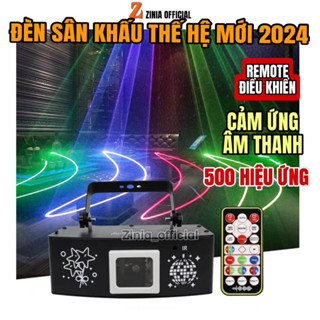 Đèn con vịt thế hệ mới 2024 đánh tia lazer chiếu hơn 500 hình 3D cảm ứng âm thanh cho sân khấu vũ trường phòng hát ZINIA