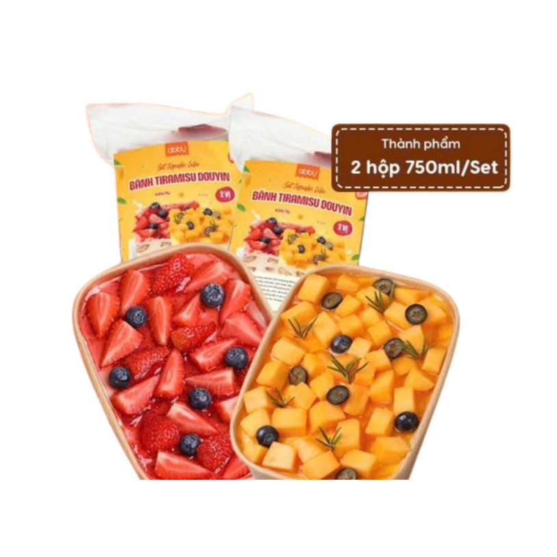 [Ship Toàn Quốc] Set nguyên liệu làm tiramisu Douyin - The Cakeki Shop