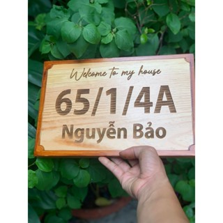 Bảng gỗ, Bảng hiệu khắc tên shop...nội dung theo yêu cầu decor không gian cửa hàng, quán thêm sinh động