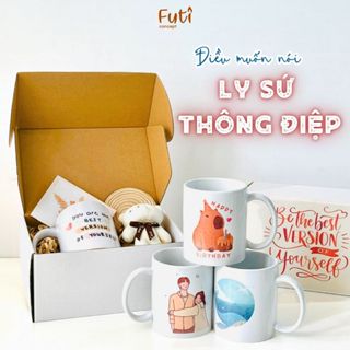 Hộp Quà Tặng Ly Sứ Thông Điệp 20/10, Happy Birthday, Best Friend, Quà Tặng Người Yêu Dịp Sinh Nhật