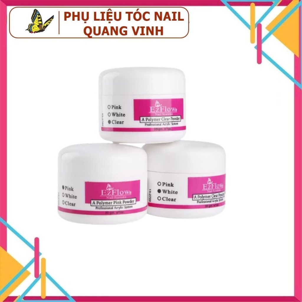 Bột đắp móng, bột nhúng bột đắp hoa hiệu ezflow  hũ nhỏ