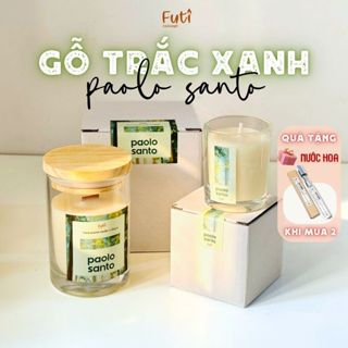 Nến Thơm Thiên Nhiên Hương PAOLO SANTO Kèm Hộp, Nến Thơm Bấc Gỗ Không Khói