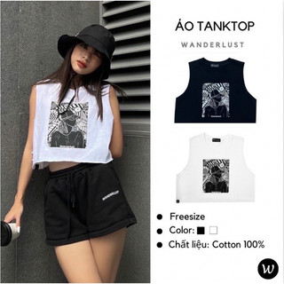 Áo TankTop Cô Gái Wanderlust_ Kèm feedback