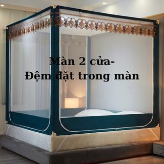  Màn khung Không khoang tường,màn chụp cho bé mẫu màn chống ngã cho bé,có 2 cửa ra vào màn khung đặt đệm bên trên 