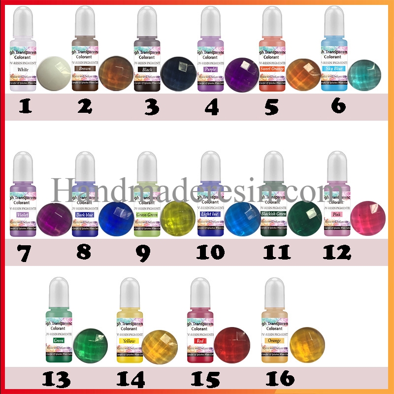 Màu Pha Resin UV Chuyên Dụng Làm Trang Sức Đá Quý