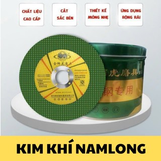 Đá cắt sắt inox chuyên dụng 💪FREESHIP💪 Lưỡi cắt sắt inox 107x1.2x100mm màu xanh 25 và 50 viên LIGER